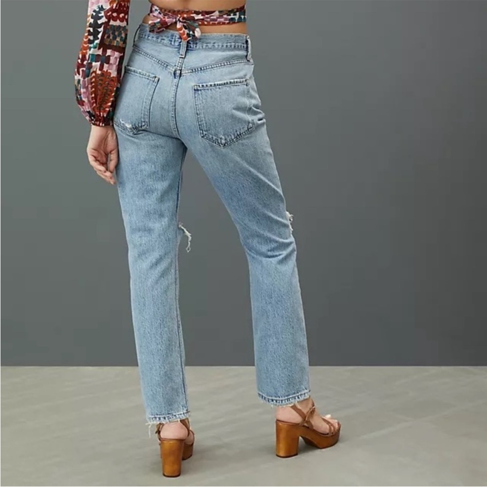 AGOLDE Riley Ripped Jeans Sz 25 - Picture 3 of 13